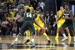 Michigan vs Michigan State basketball game 2013 photography